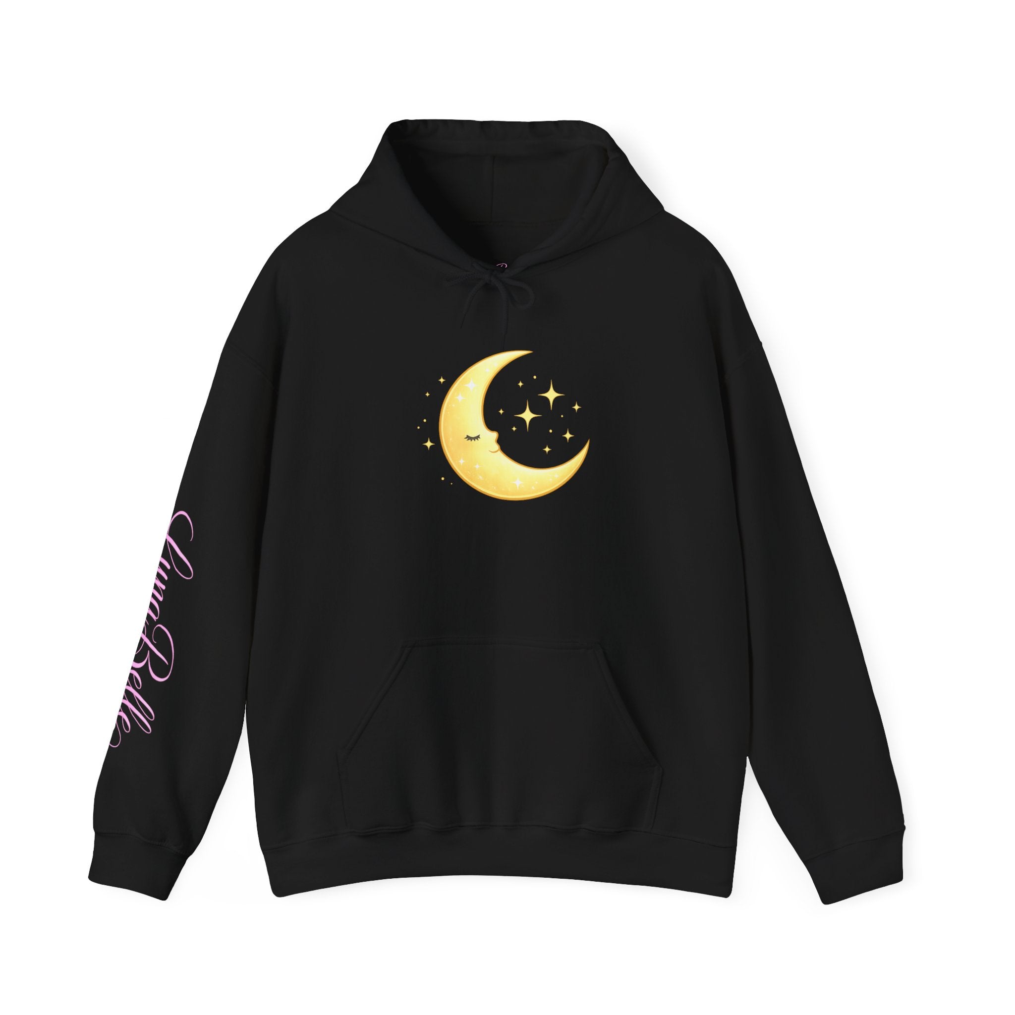 LunaBelle Golden Moon Hoodie – Soft Minimal Celestial Pullover