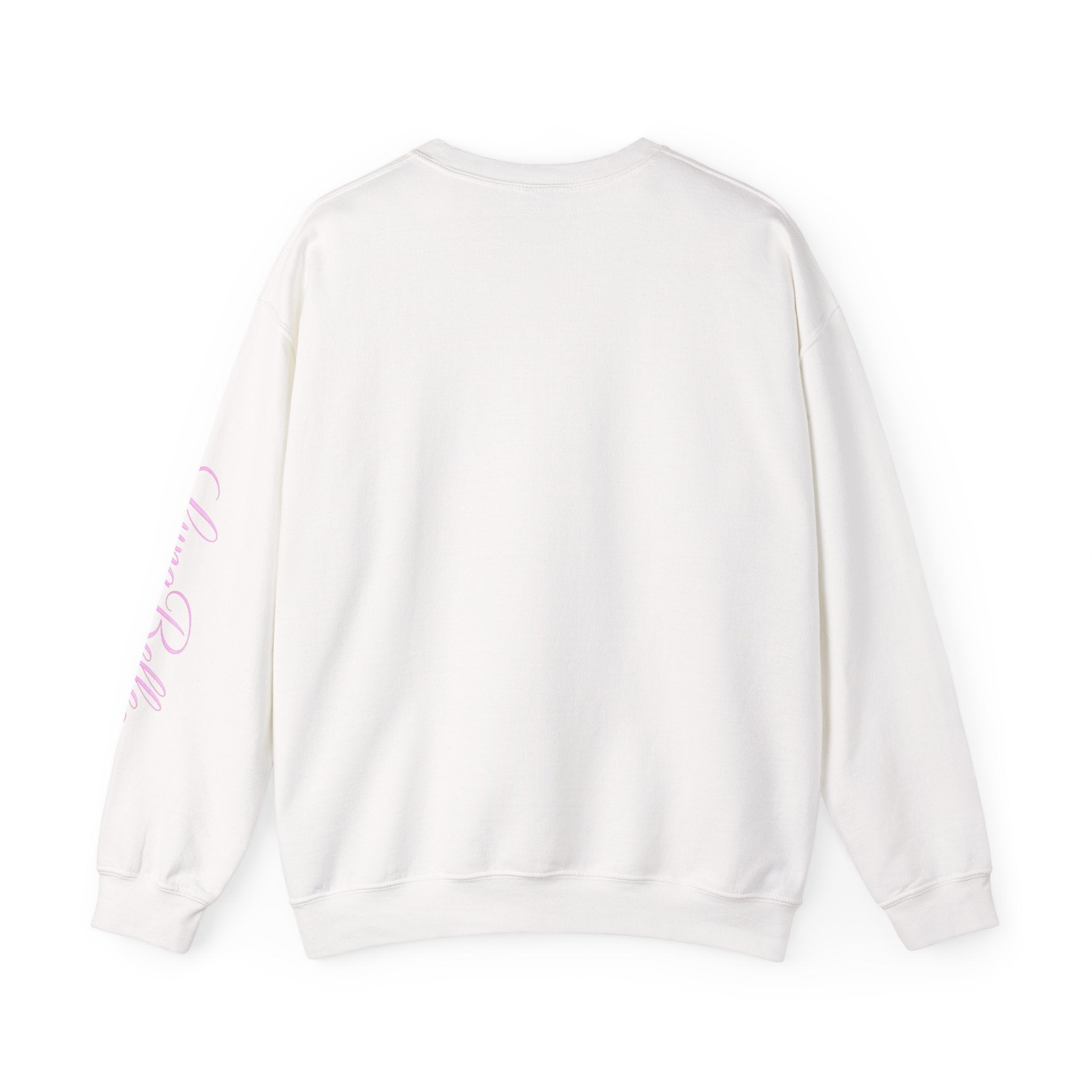 LunaBelle Dreamy Moon Floral Crewneck Sweatshirt – Soft Pink Graphic Pullover