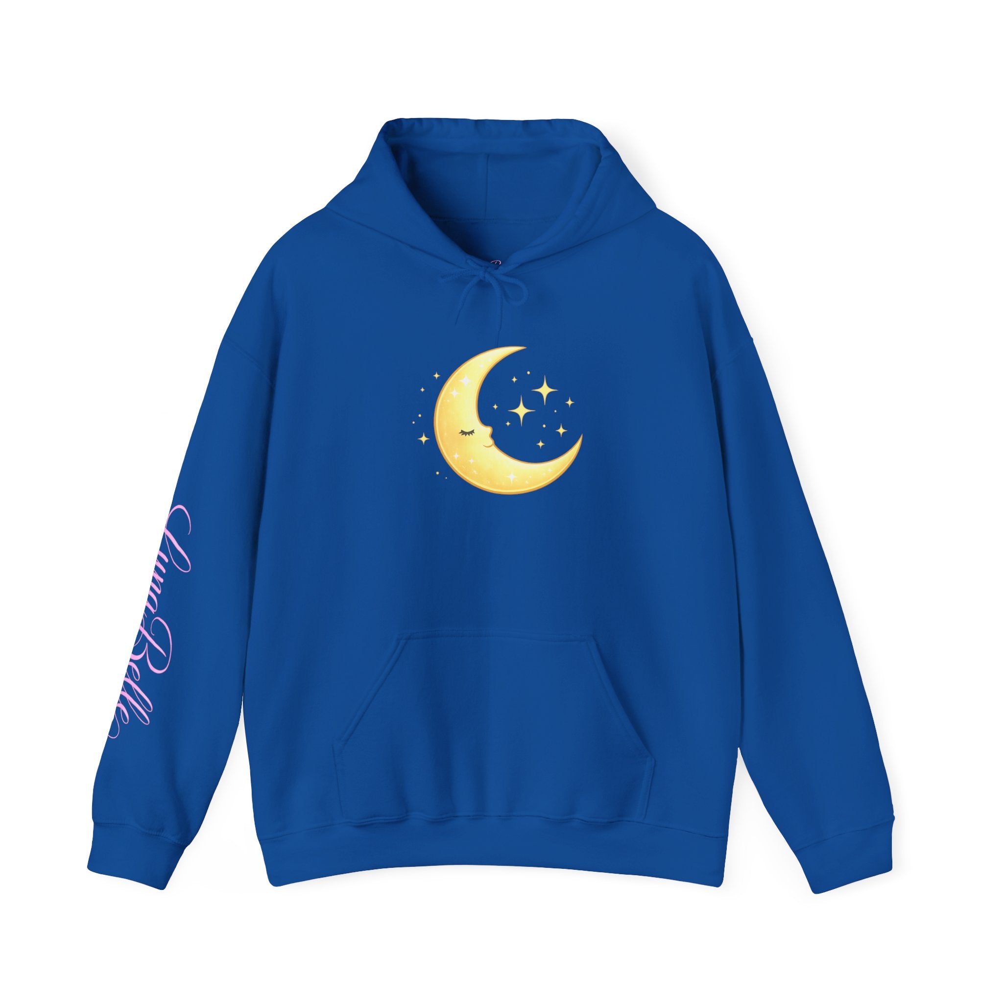 LunaBelle Golden Moon Hoodie – Soft Minimal Celestial Pullover